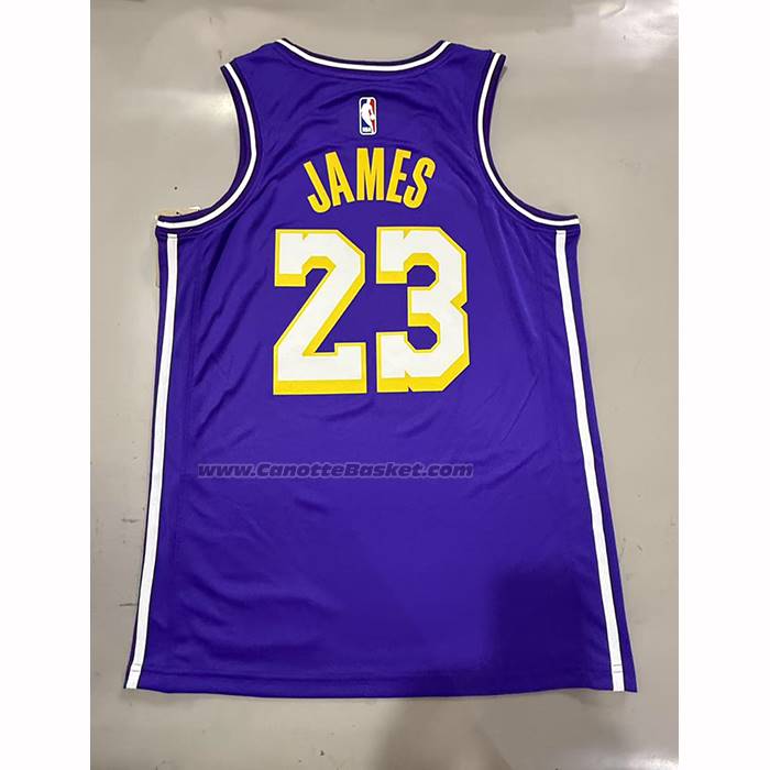 Maglia Los Angeles Lakers Lebron James No 23 Statement 2025-26 Viola